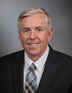 Governor Mike Parson photography portrait.