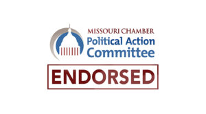 Missouri Chamber Political Action Committee Endorsed graphic.