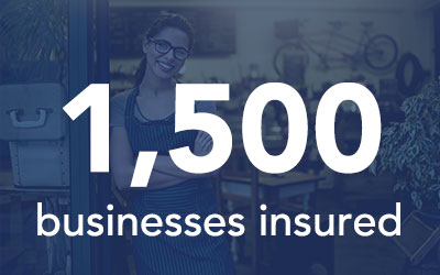 1,500 businesses insured
