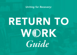 Return to Work Guide green graphic.