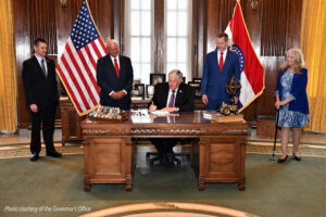 Governor Parson signing bill 2046.