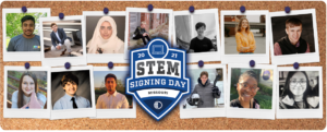 Public Relations collage for Stem Signing Day Missouri 2021.