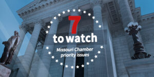 7 to watch Missouri Chambers priority issues graphic.