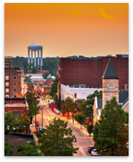 Missouri buildings and water tower.