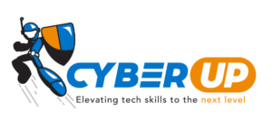 CyberUp "next level" logo.