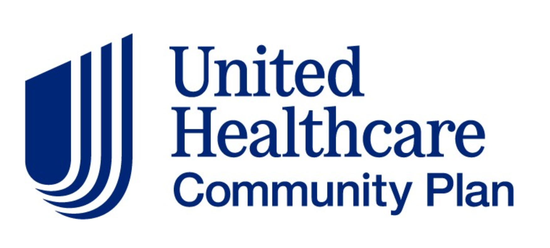 United Healthcare Community stacked logo, in navy