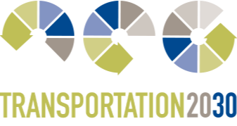 Transportation2030 logo with circular arrows.