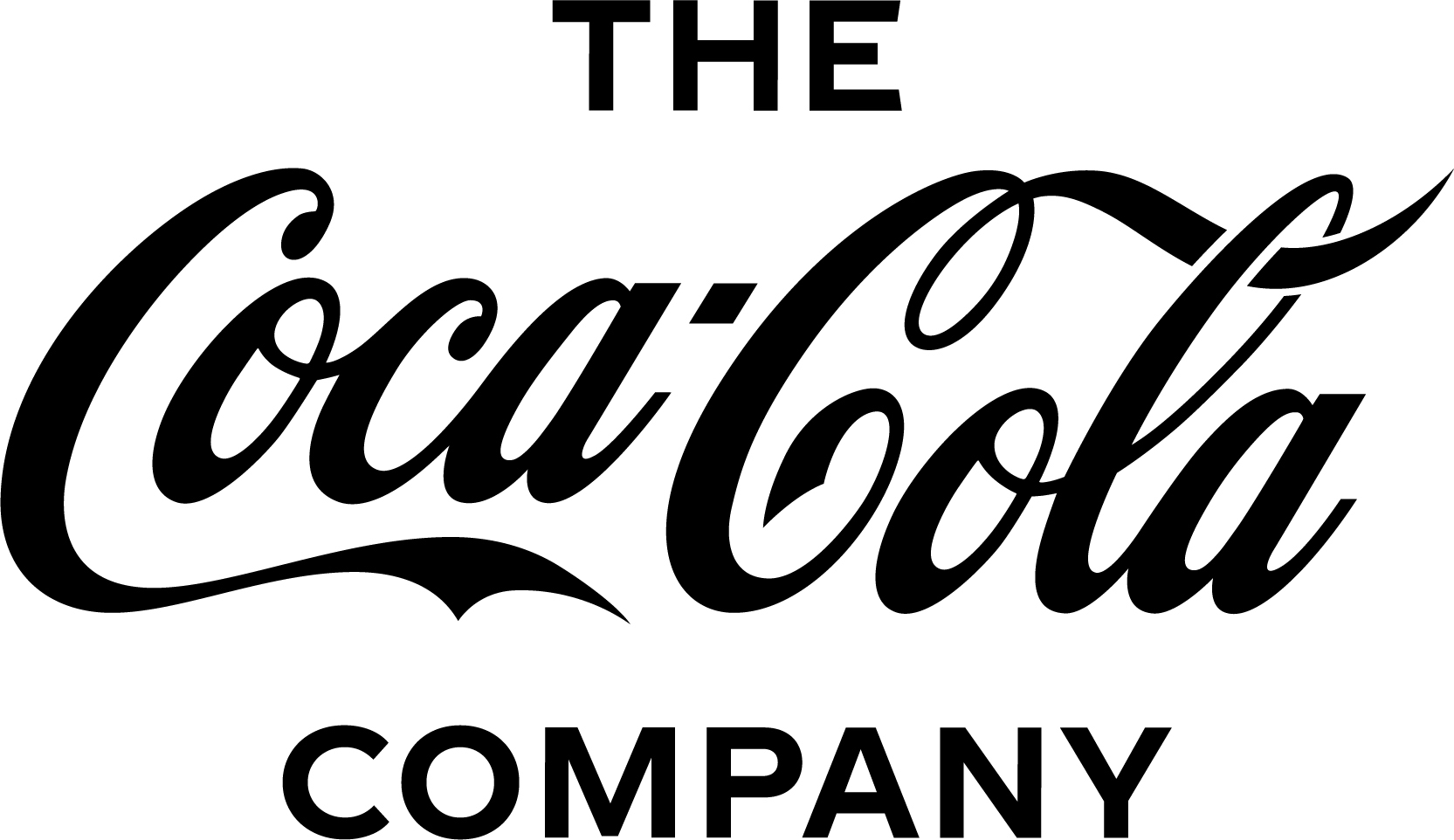 The Coca-Cola Company logo, black