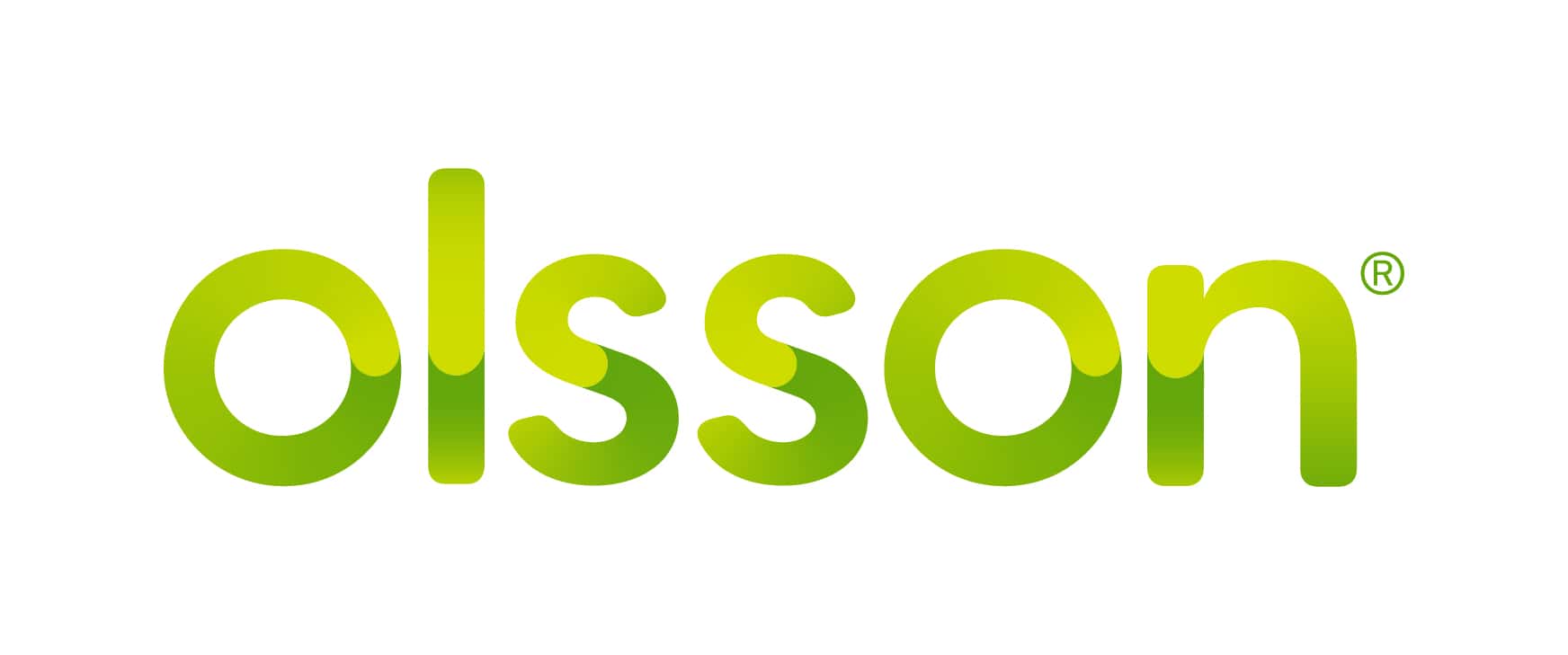 Olsson full color logo in shades of green
