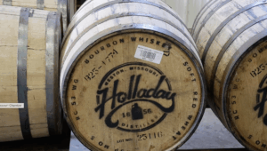 Holladay Distillery bourbon barrel